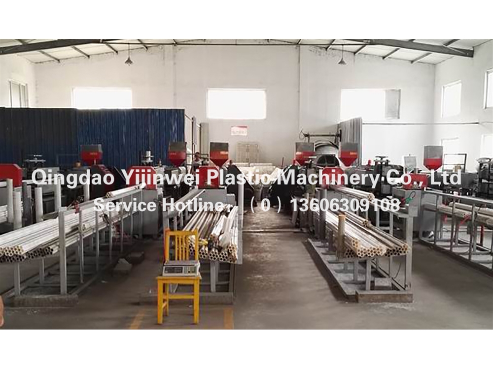 Communication porous tube production line